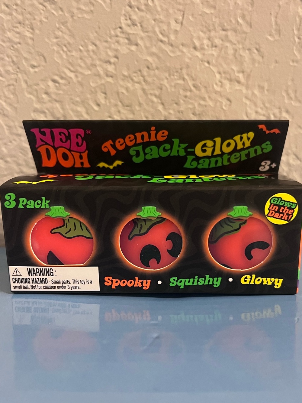 Authentic Rare NeeDoh Teenie Jack-Glow Lanterns 3-Pack 🎃🎃🎃